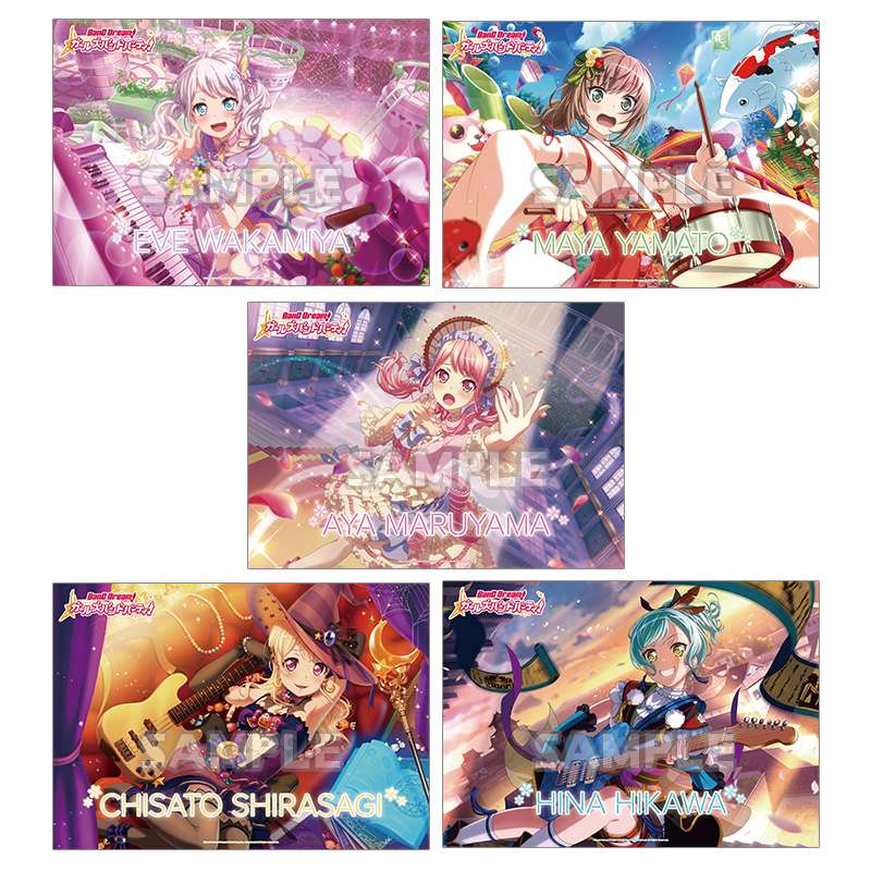 バンドリ！ ガールズバンドパーティ！　A2クリアポスター Pastel＊Palette