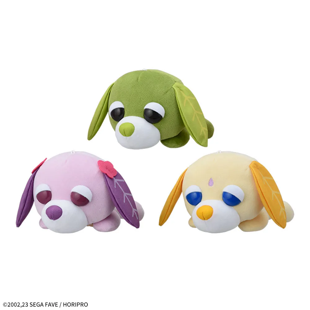 お茶犬寝そべりぬいぐるみ
