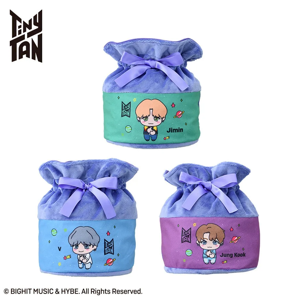 【セガUFOキャッチャーオンライン限定】TinyTANふわふわ巾着ポーチ～DNA～Jimin&V&Jung Kook