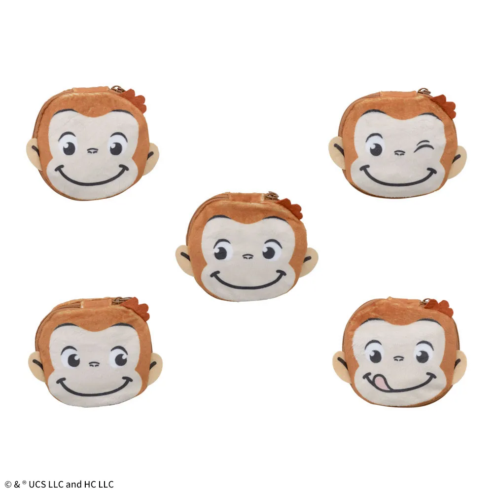 【ソユー限定】おさるのジョージぽってりフェイスポーチ付エコバッグ