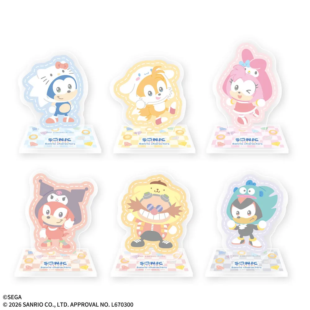 SONIC&FRIENDS×Sanriocharactersアクリルスタンド