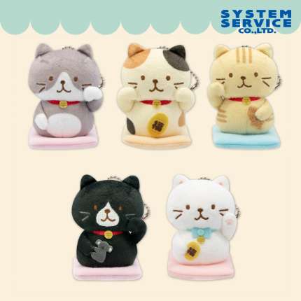 Fuku Fuku Nyanko 招き猫マスコットキーチェーン