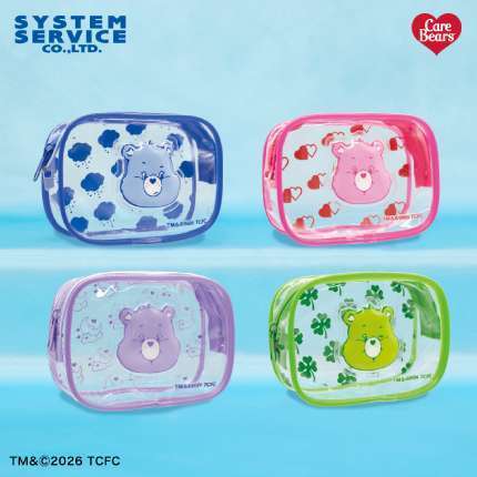 Care Bears ぷくぷくフェイスクリアポーチ