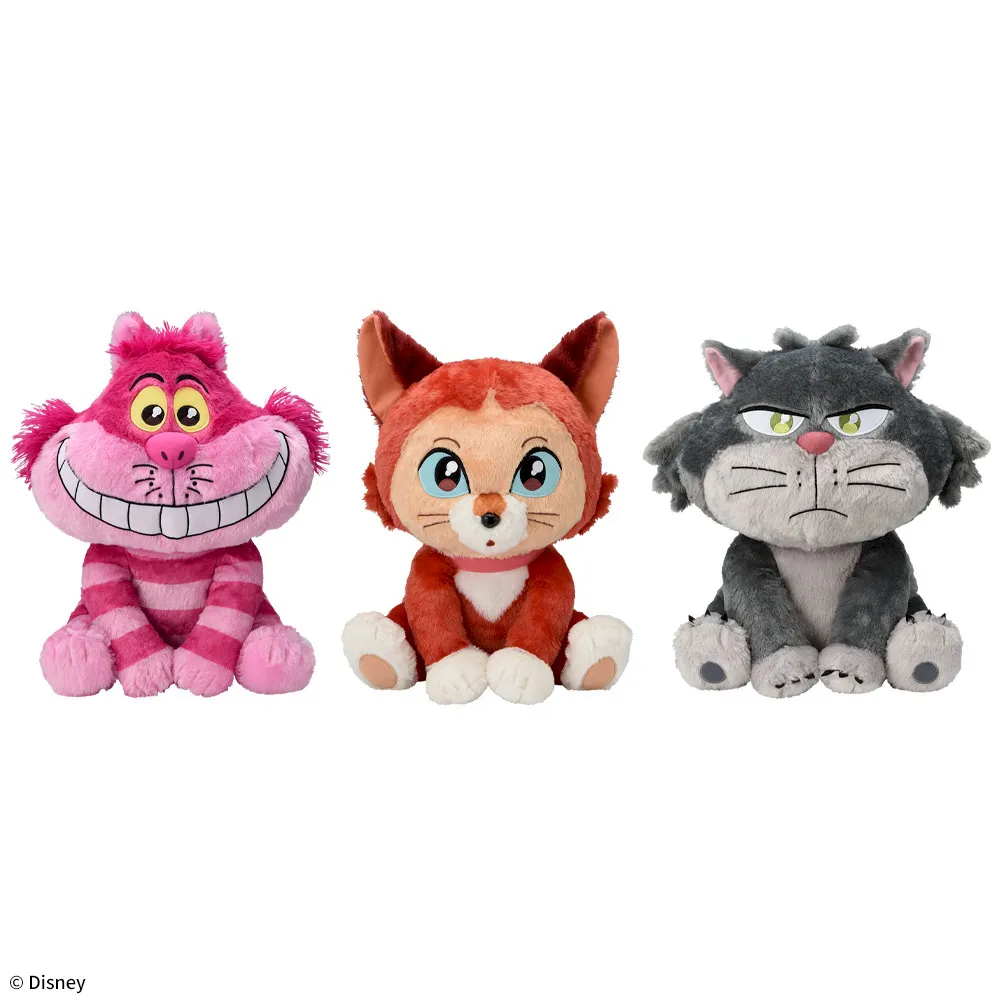 【ラウンドワン限定】チェシャ猫＆ダイナ＆ルシファーうるりぃみぃぬいぐるみ