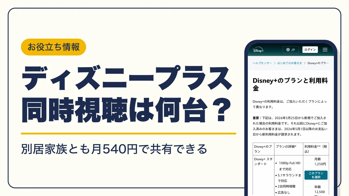 ディズニープラス 同時視聴 アイキャッチ