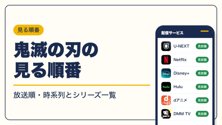 鬼滅の刃 動画配信