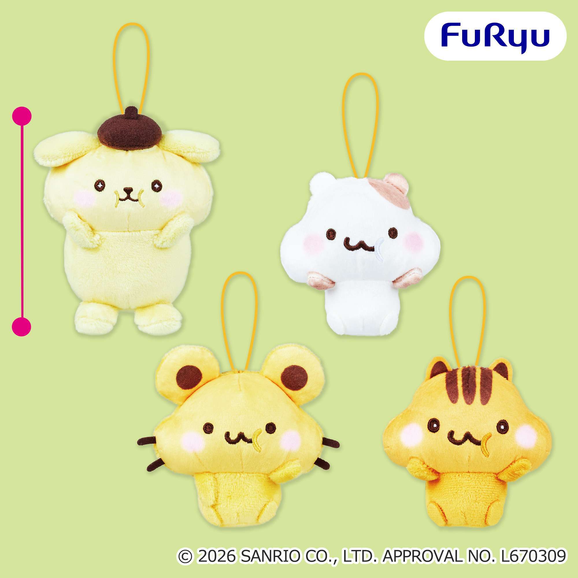 ポムポムプリン ちょこんともぐもぐマスコット
