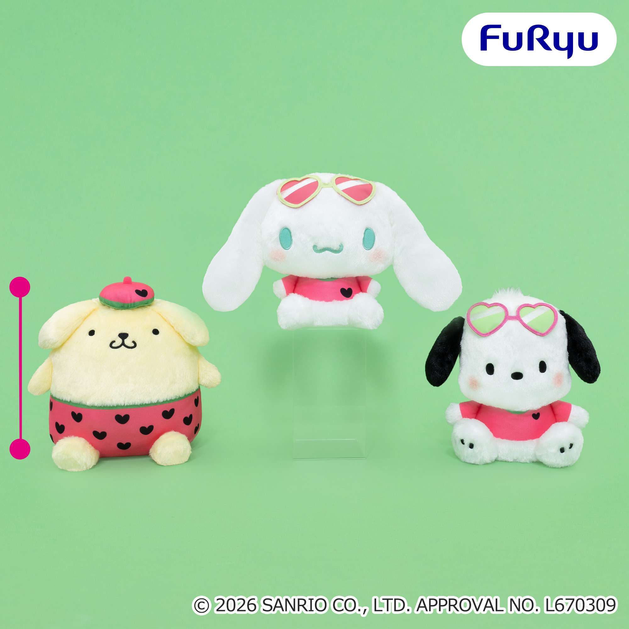 サンリオキャラクターズ スイカマニアBIGぬいぐるみ