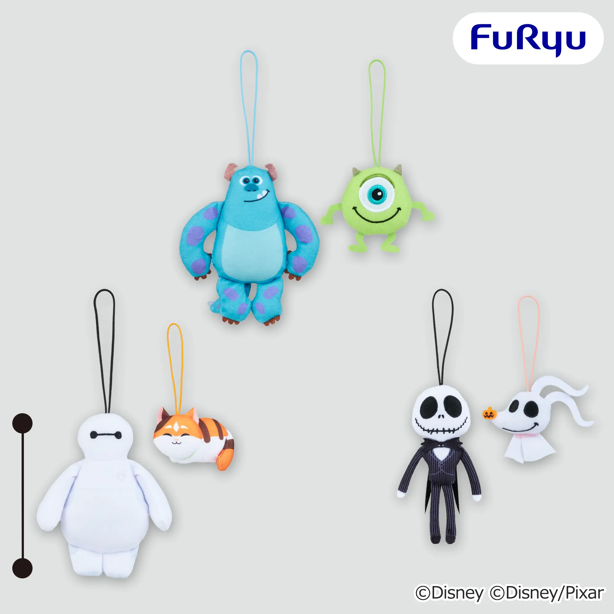 ディズニー＆ピクサーキャラクター ぺたっとペアマスコット