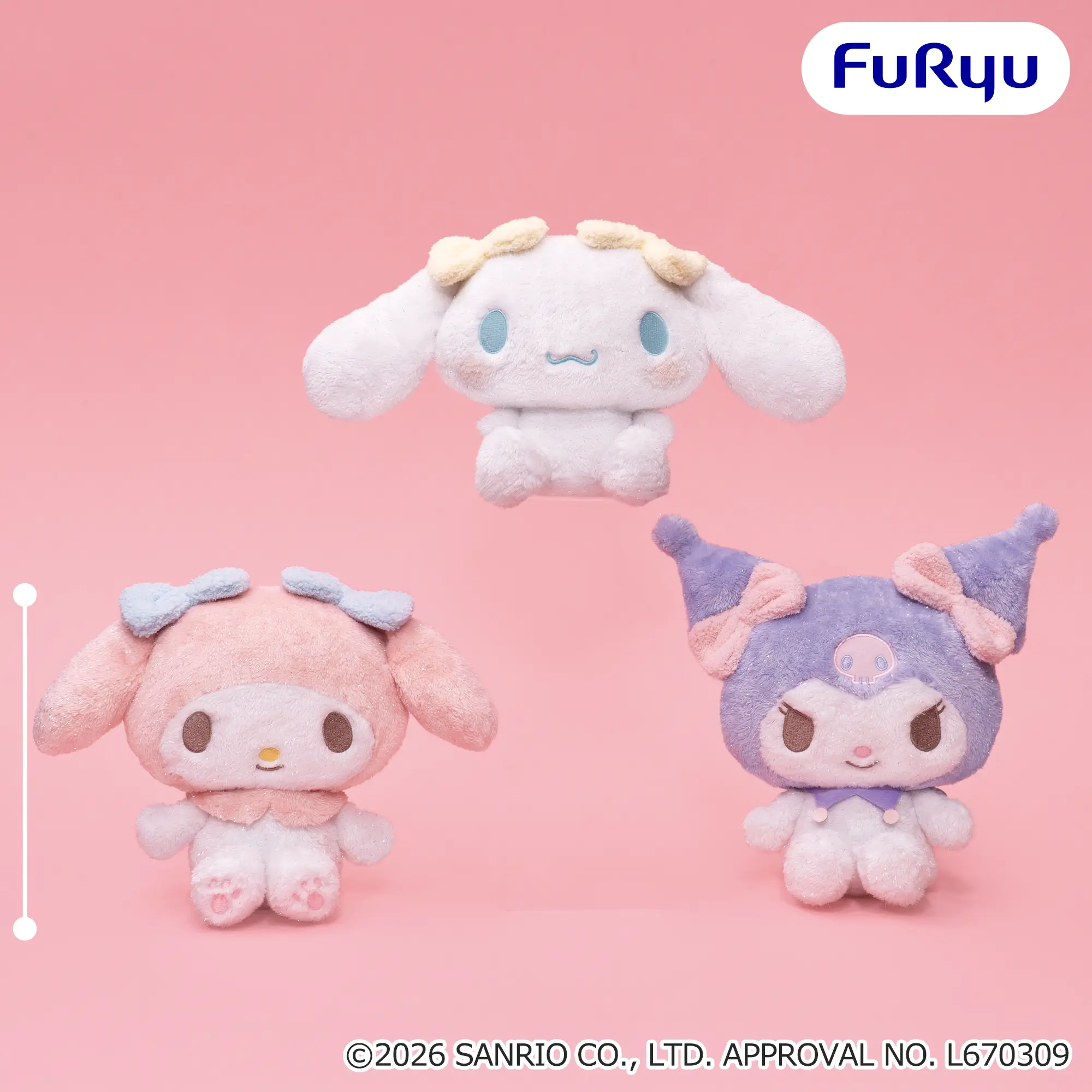 サンリオキャラクターズ おめかしキラキラBIGぬいぐるみ～マイメロディ