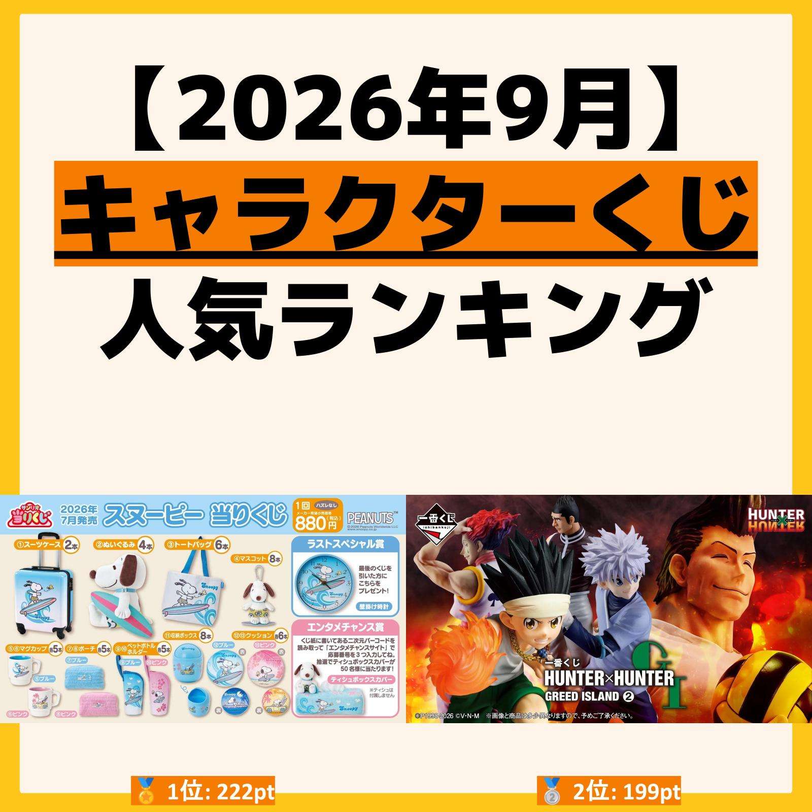 人気ランキング 一番くじ