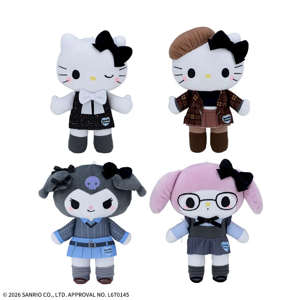 ゆるかわサンリオキャラクターズぬいぐるみ‐ハローキティ・クロミ