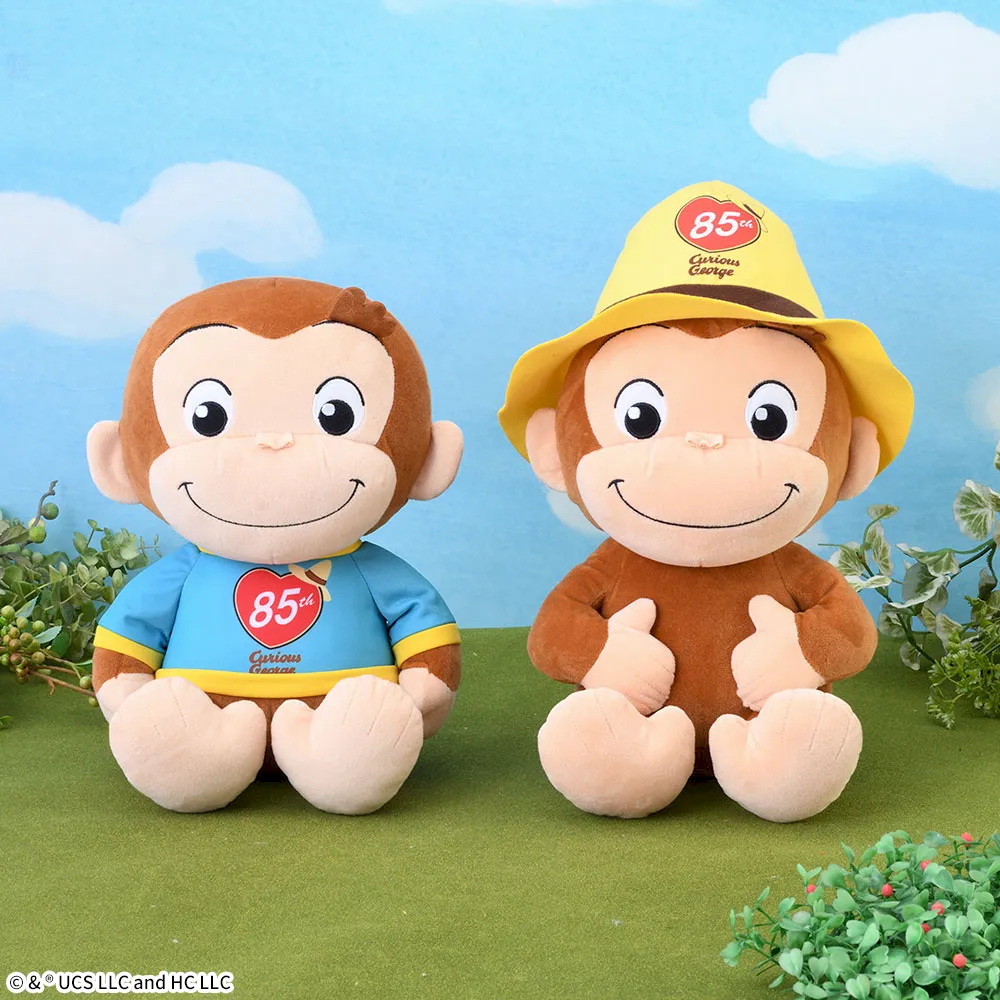 おさるのジョージぽってりLぬいぐるみ85thTシャツ&黄色い帽子