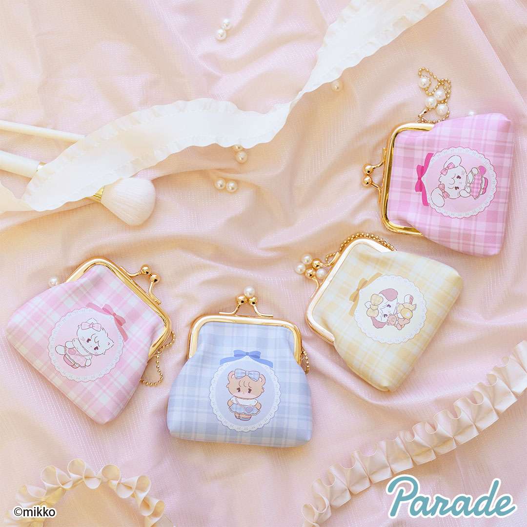 Lil ala mode おそろい♡チェックがまぐちポーチ～GiGOグループのお店限定～