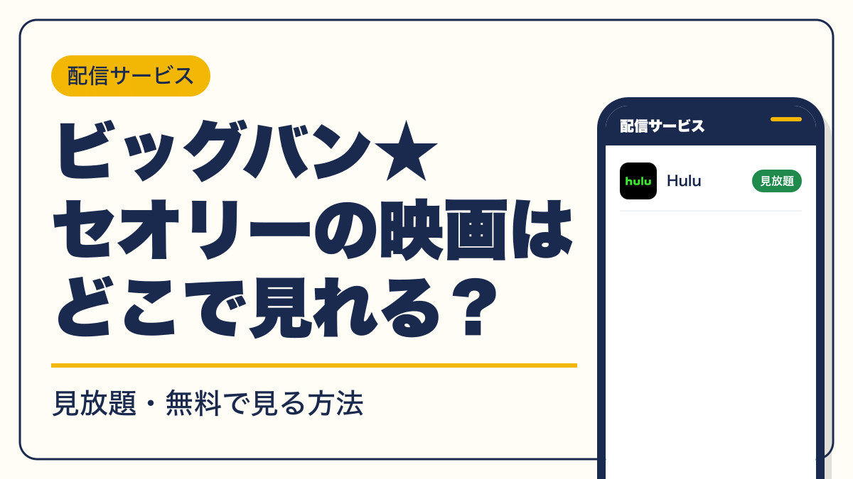 ビッグバン★セオリー 動画配信