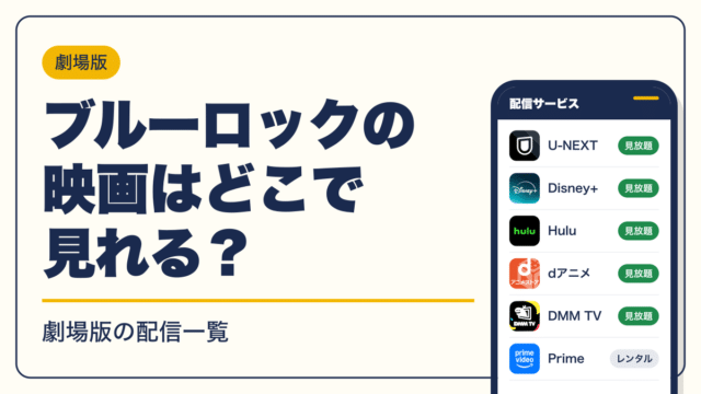 ブルーロック 動画配信