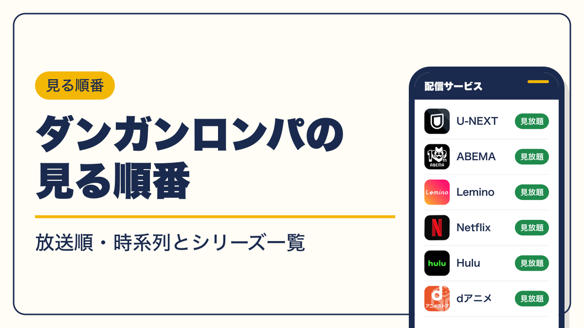 ダンガンロンパ 動画配信