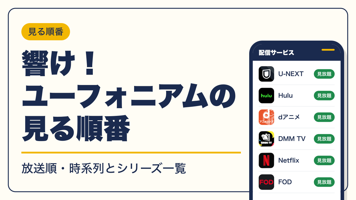 響け！ユーフォニアム 動画配信