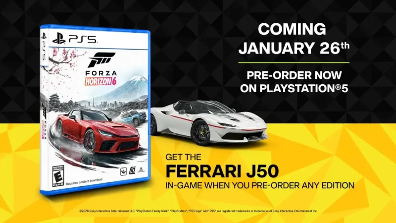 Forza Horizon 6 予約特典 Forza Horizon 6の予約特典はチューニング済みFerrari J50