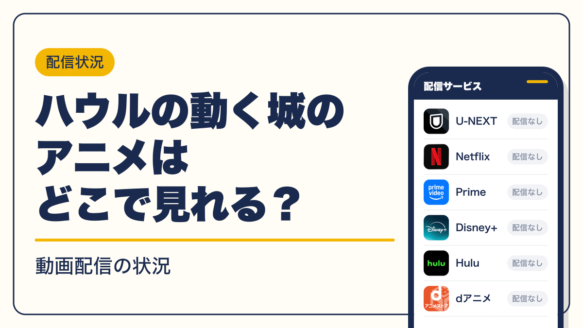 スタジオジブリ 動画配信