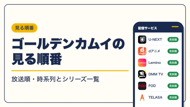ゴールデンカムイ 動画配信