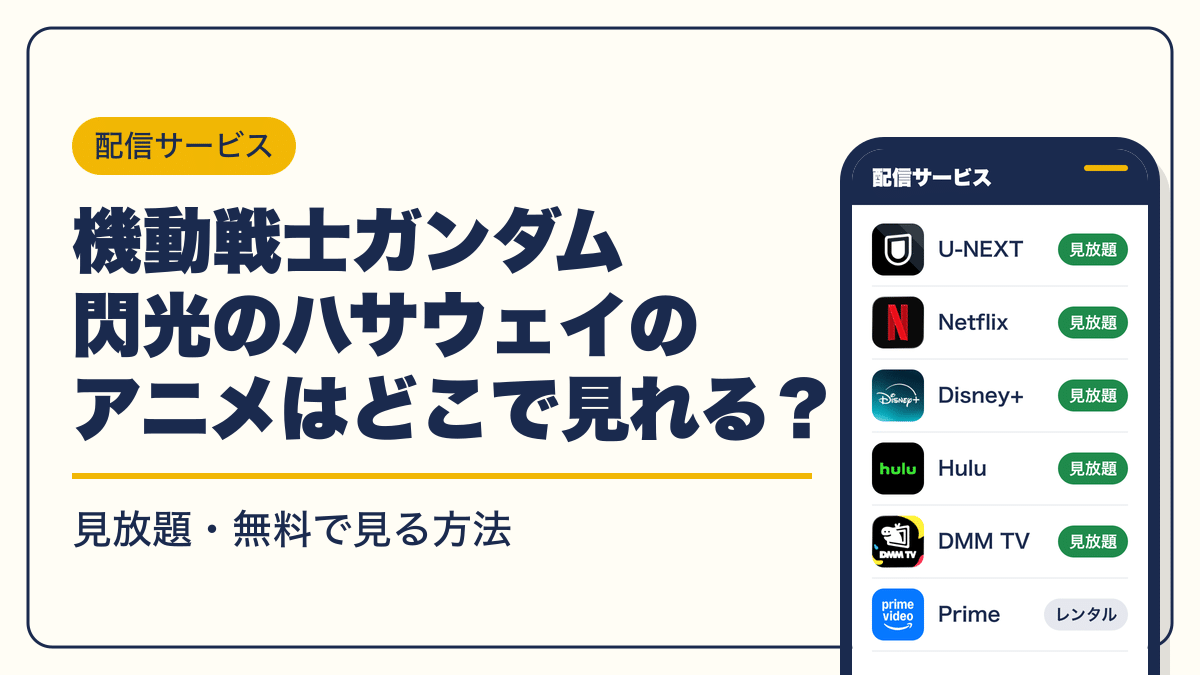ガンダム 動画配信