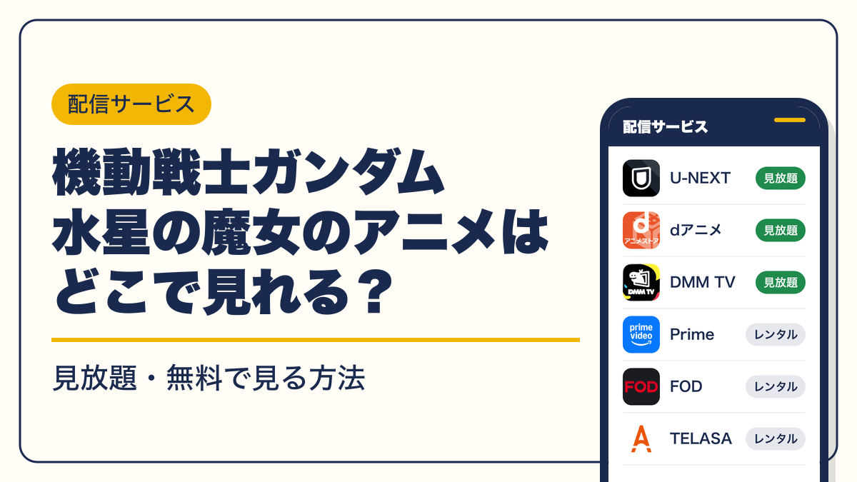 ガンダム 動画配信