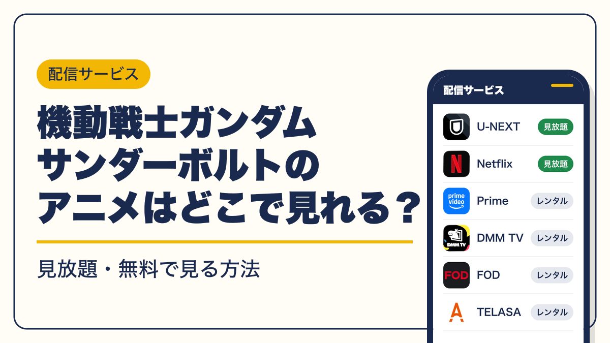 ガンダム 動画配信