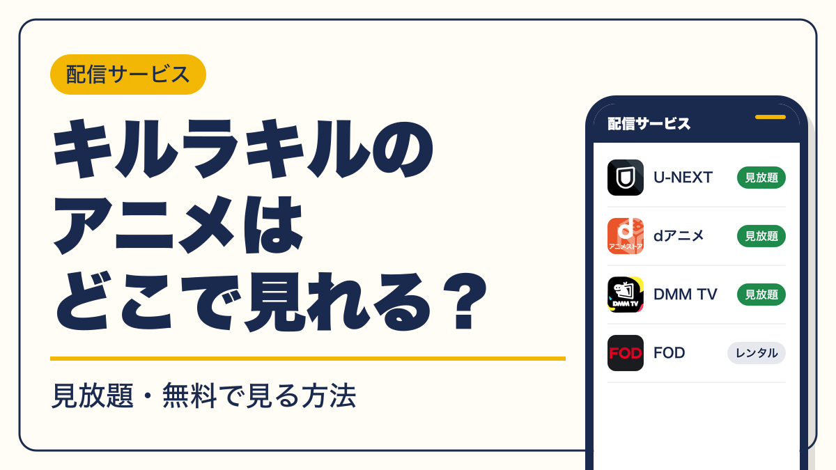 キルラキル 動画配信