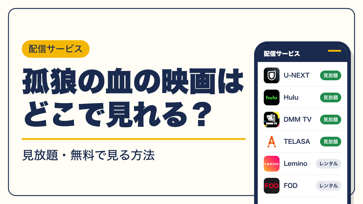 孤狼の血 動画配信