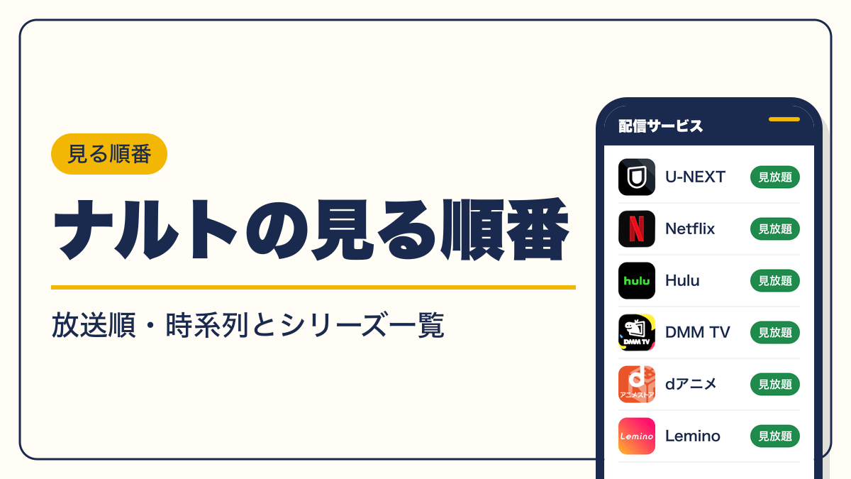 ナルト 動画配信