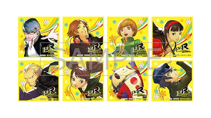 ペルソナ4 リバイバル 予約特典 あみあみはスクエア缶バッジ8種セット