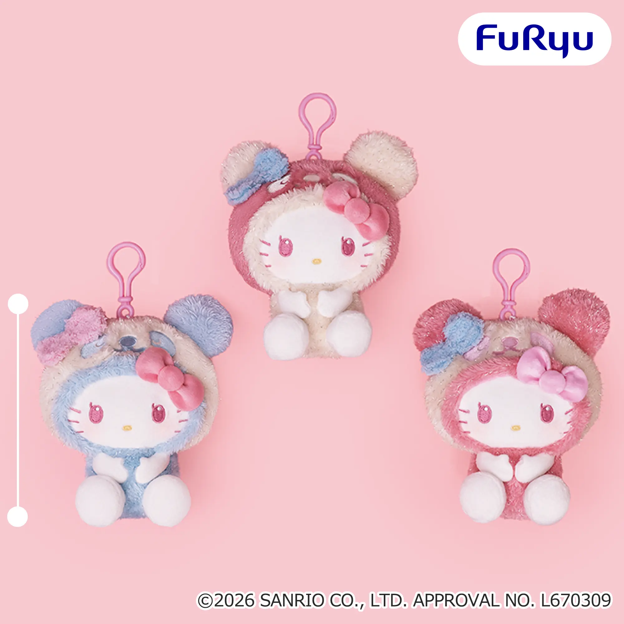 パンダ ハローキティ くりっぴぃ ぬいぐるみ～おめかしキラキラパンダ～