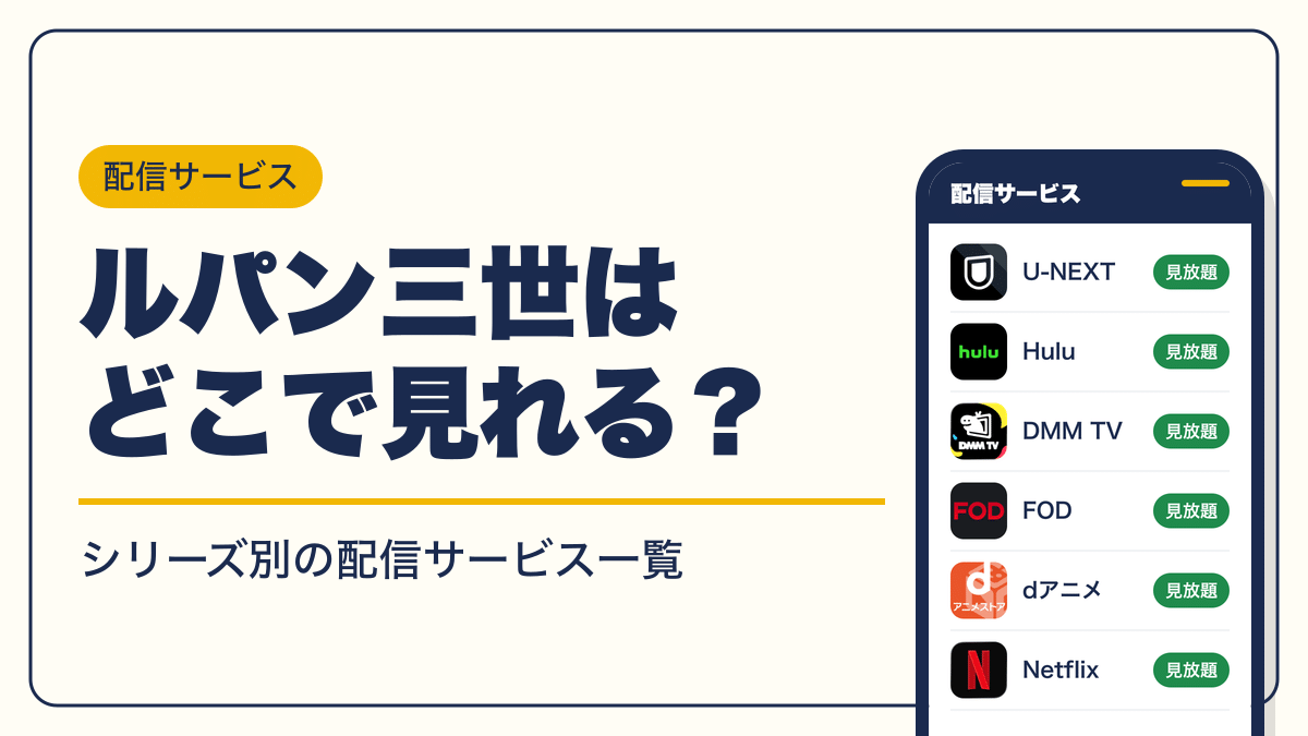 ルパン三世 動画配信
