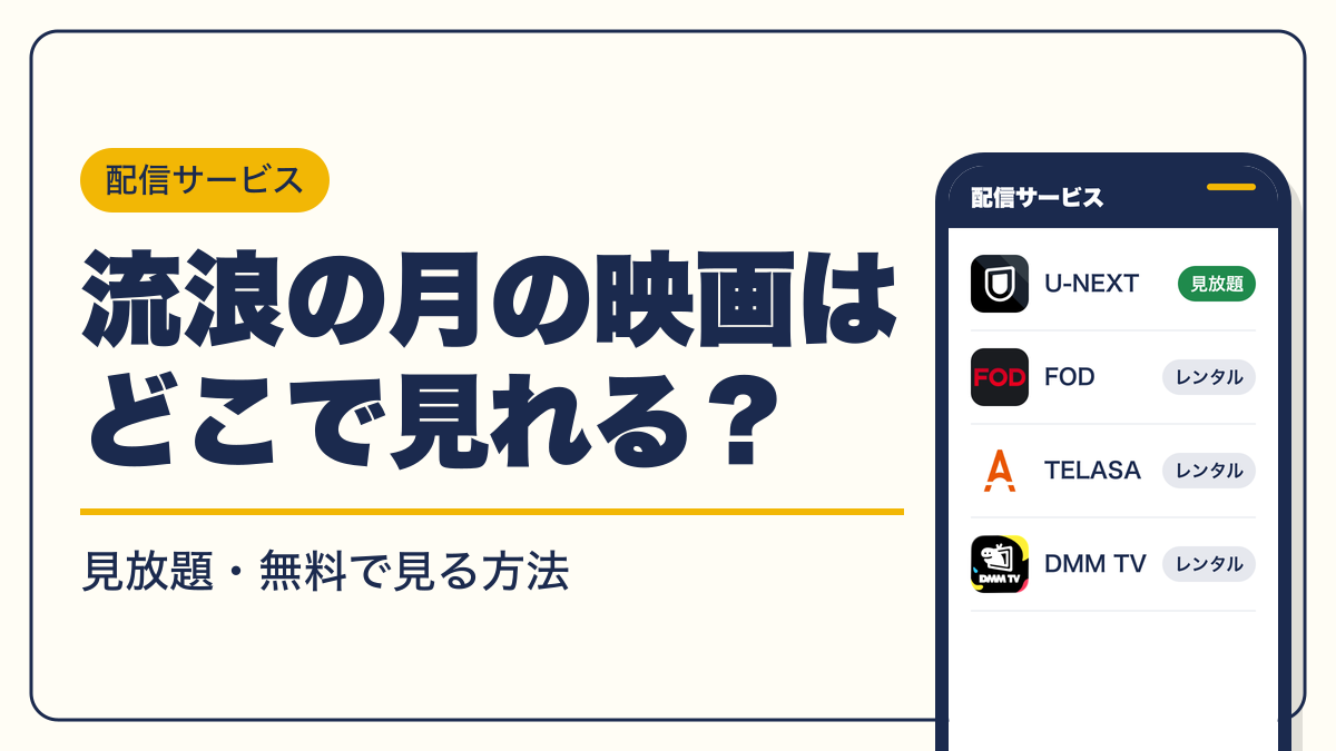 流浪の月 動画配信
