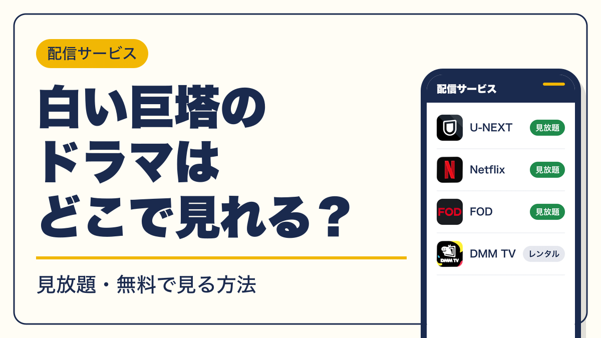 白い巨塔 動画配信