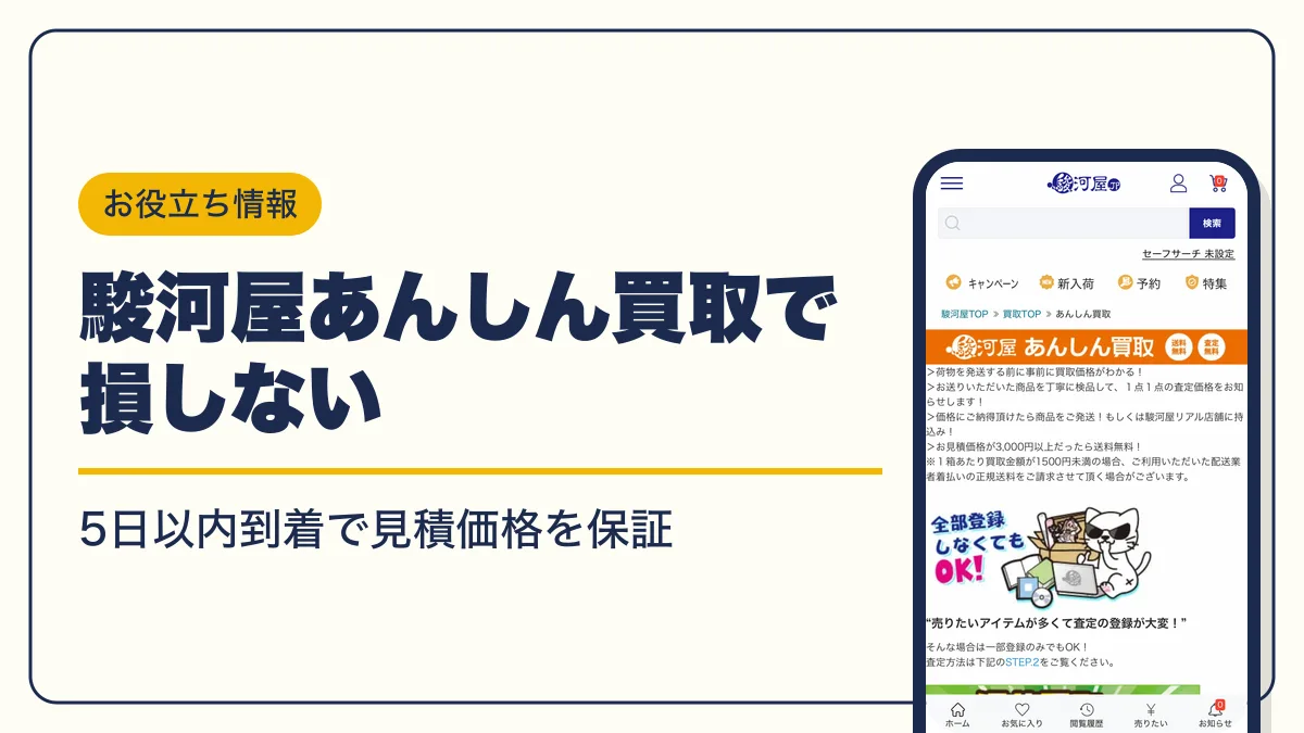 駿河屋 あんしん買取 アイキャッチ