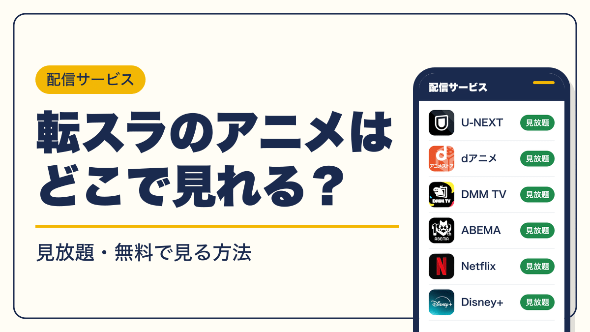 転生したらスライムだった件 動画配信