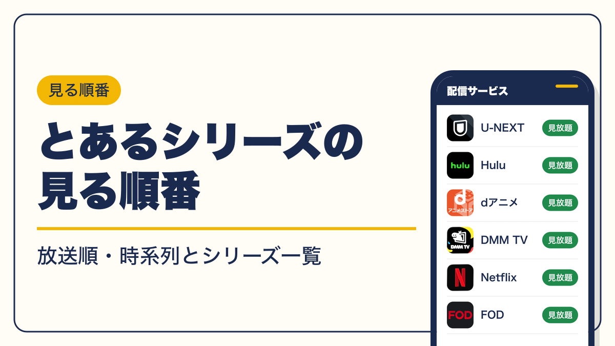 とあるシリーズ 動画配信