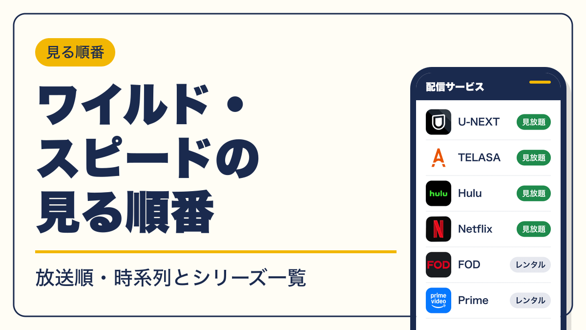 ワイルド・スピード 動画配信